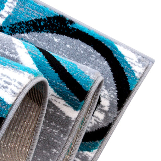 Flash Furniture Valli 3X16 Modern Area Rug, Turquoise