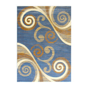 Flash Furniture Valli 5X7 Modern Area Rug, Blue - OKR-RG1100-57-BL-GG
