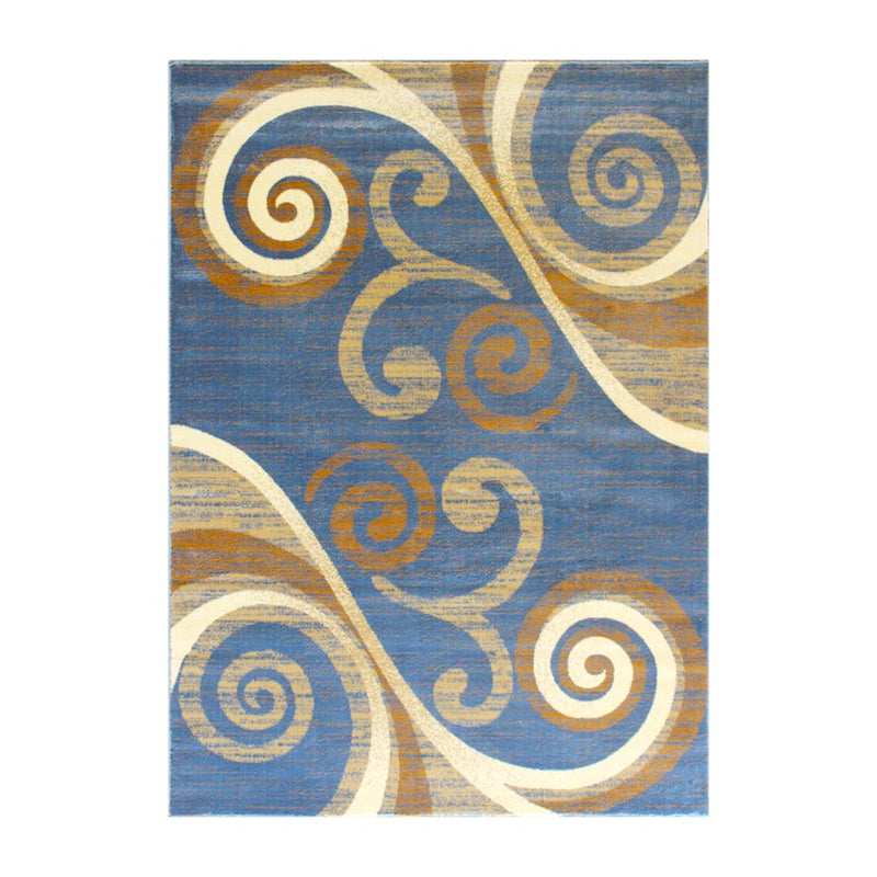 Flash Furniture Valli 5X7 Modern Area Rug, Blue - OKR-RG1100-57-BL-GG