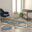 Flash Furniture Valli 5X7 Modern Area Rug, Blue