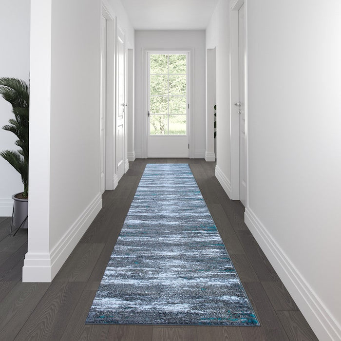 Flash Furniture Marian 3' X 16' Area Rug, Turquoise