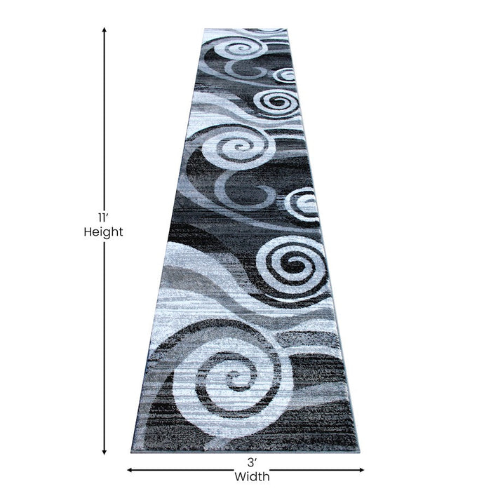 Flash Furniture Cirrus 2X11 Swirl Area Rug