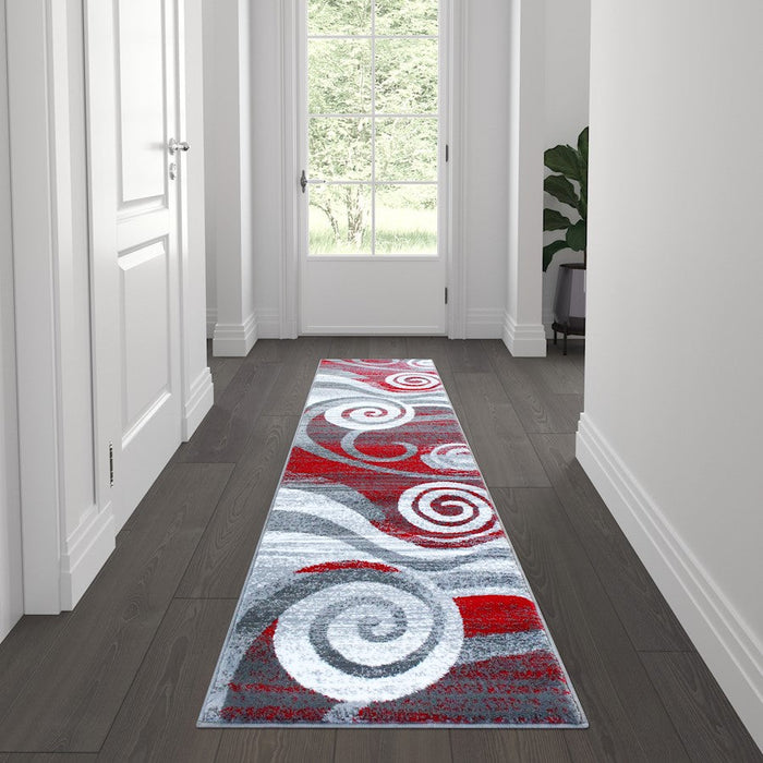 Flash Furniture Cirrus 2X7 Swirl Area Rug