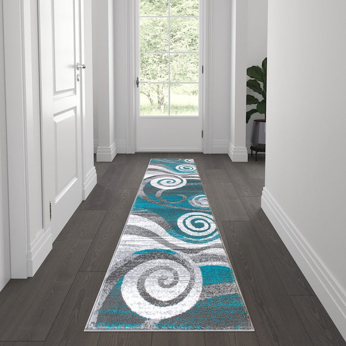 Flash Furniture Cirrus 2X7 Swirl Area Rug