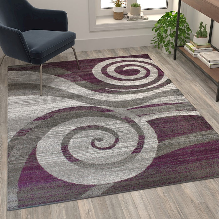 Flash Furniture Cirrus 5X7 Swirl Area Rug