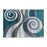 Flash Furniture Cirrus 5X7 Swirl Area Rug, Turquoise - OKR-RG1103-57-TQ-GG