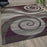 Flash Furniture Cirrus Swirl Area Rug, Purple