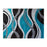 Flash Furniture Wisp 5X7 Ripple Area Rug, Turquoise - OKR-RG1109-57-TQ-GG