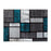 Flash Furniture Raven 5X7 Block Area Rug, Turquoise - OKR-RG1110-57-TQ-GG