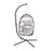 Flash Furniture Cleo Patio Hanging Egg Chair