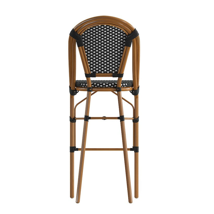 Flash Bordeaux 30" French Barstool