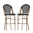 Flash Marseille French Cafe Barstool, Black - SDA-AD642107-BS-BK-NAT-GG