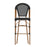 Flash Marseille French Cafe Barstool, Black