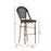 Flash Marseille French Cafe Barstool, Black