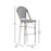 Flash Marseille 30" French Cafe Barstool, Black/White