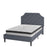 Flash Furniture Brighton Full Platform Bed Set, Light Gray - SL-BM10-10-GG