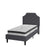 Flash Furniture Brighton Twin Platform Bed Set, Dark Gray - SL-BM10-13-GG