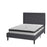 Flash Furniture Roxbury Full Platform Bed Set, Dark Gray - SL-BM10-30-GG