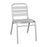 Flash Lila Slat Back Chair, Silver - TLH-015C-GG