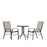 Flash Furniture Brazos 3 PC Patio, Round Table/2 Chairs, BN - TLH-0701303C-BN-GG