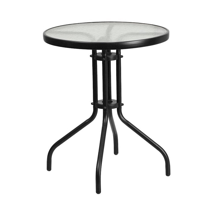 Flash Furniture Brazos 3 Pc Patio, Round Table/2 Chairs