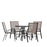 Flash Furniture Brazos 5 PC Patio, Round Table/4 Chairs, BN - TLH-0702303C-BN-GG