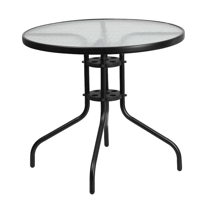 Flash Furniture Brazos 5 Pc Patio, Round Table/4 Chairs