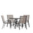 Flash Furniture Brazos 5 PC Patio, SQ Table/4 Chairs, BN - TLH-073A2303C-BN-GG