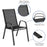 Flash Furniture 5 Pc Patio, Table/4 Chairs, Black