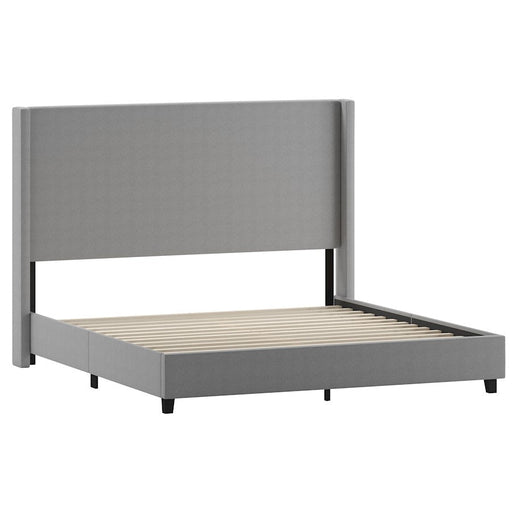 Flash Furniture Quinn King Size Platform Bed/Headboard, Gray - YK-1077-GY-K-GG