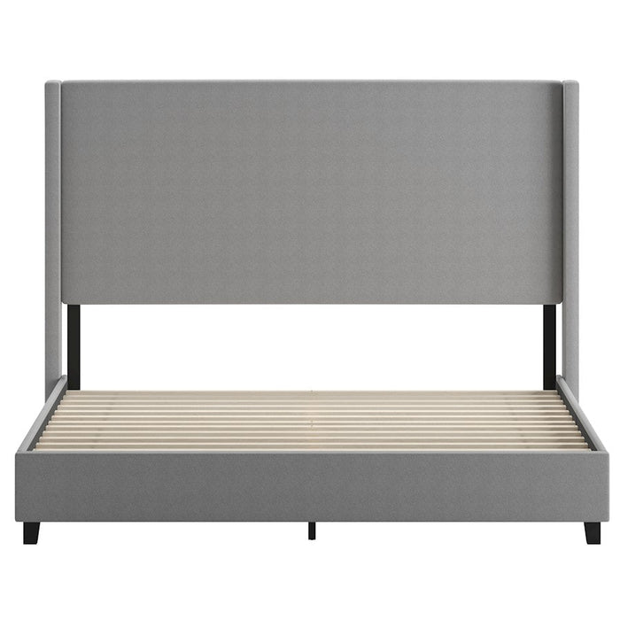 Flash Furniture Quinn Size Platform Bed/Headboard, Gray