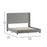 Flash Furniture Quinn Size Platform Bed/Headboard, Gray