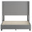 Flash Furniture Quinn Size Platform Bed/Headboard, Gray