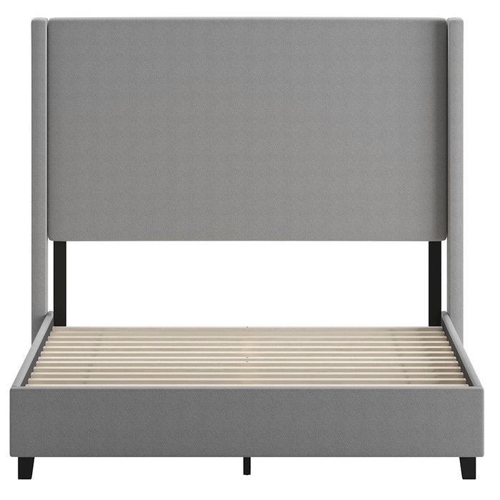 Flash Furniture Quinn Size Platform Bed/Headboard, Gray