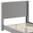 Flash Furniture Quinn Size Platform Bed/Headboard, Gray