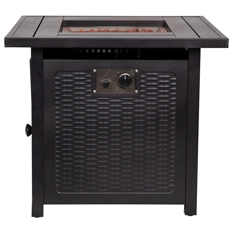 Flash Furniture Olympia 28" Fire Pit Table, Black
