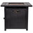 Flash Furniture Olympia 28" Fire Pit Table, Black