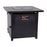 Flash Furniture Olympia 28" Fire Pit Table, Black