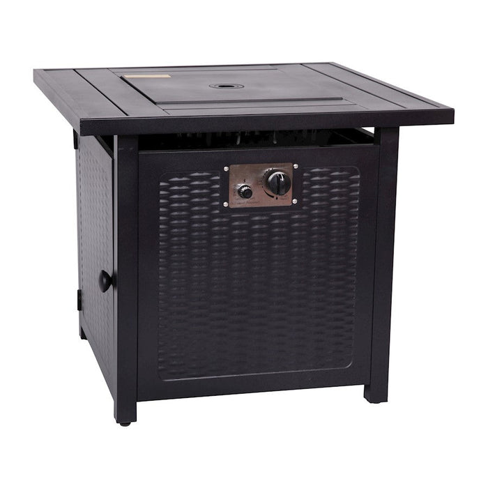 Flash Furniture Olympia 28" Fire Pit Table, Black