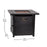 Flash Furniture Olympia 28" Fire Pit Table, Black