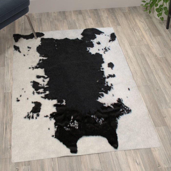 Flash Furniture Barstow Faux Cowhide Rug