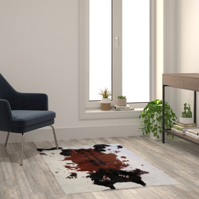 Flash Furniture Barstow Faux Cowhide Rug