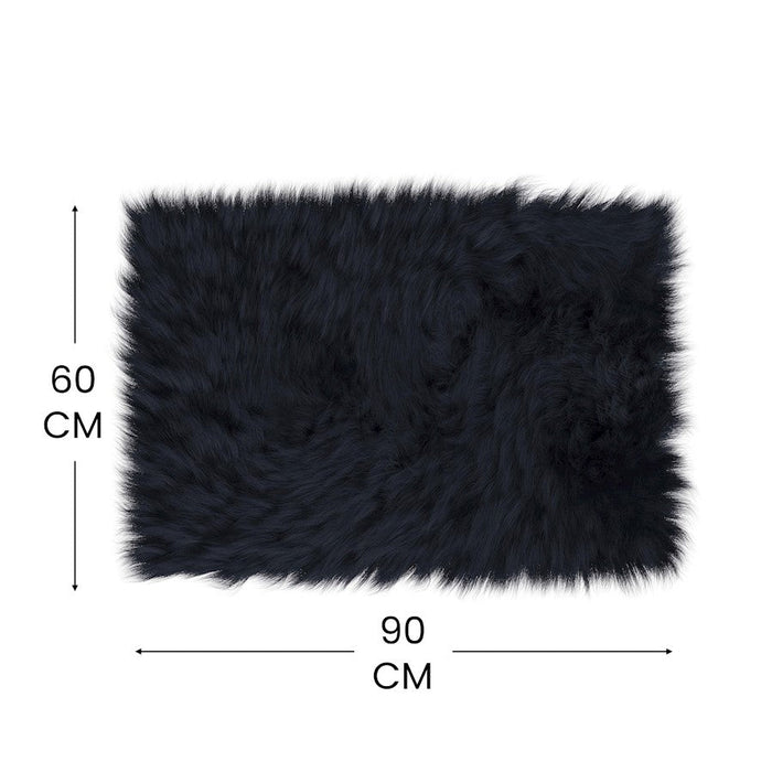 Flash Furniture Chalet 2X3 Faux Fur Rug, Black