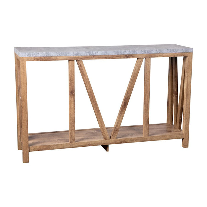 Flash Charlotte Entry Table, Warm Oak