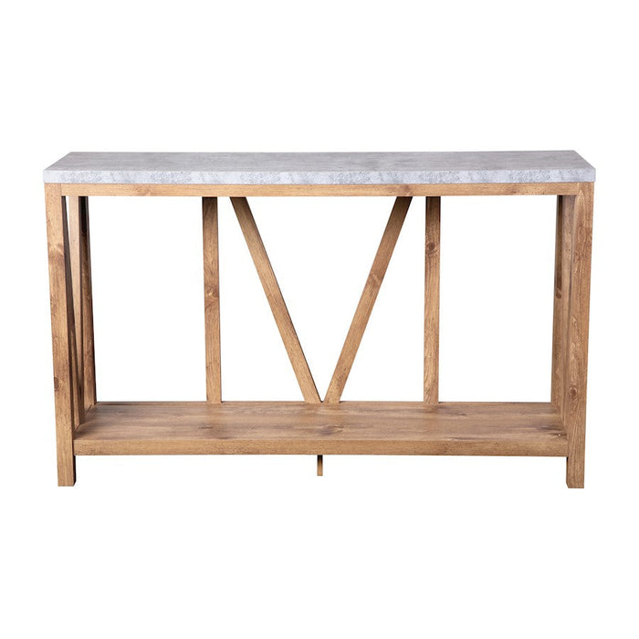 Flash Charlotte Entry Table, Warm Oak