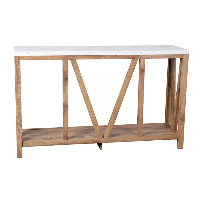 Flash Charlotte Entry Table, Warm Oak