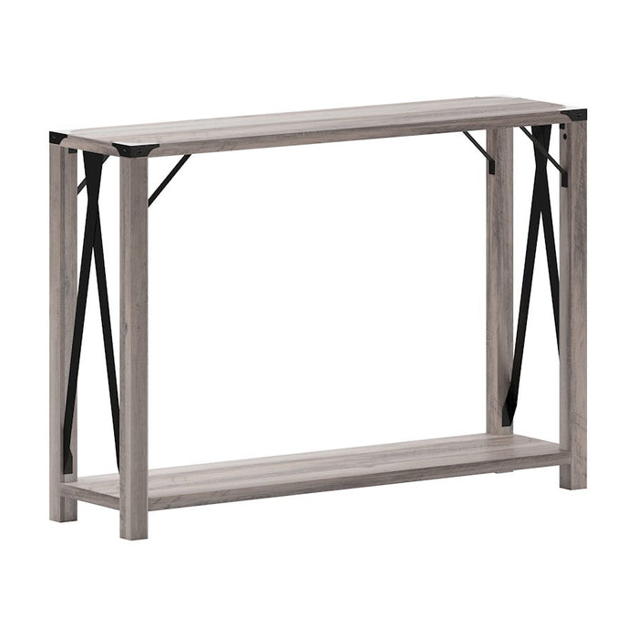 Flash Wyatt 2 Tier Entry Table, Gray Wash - ZG-038-GY-GG