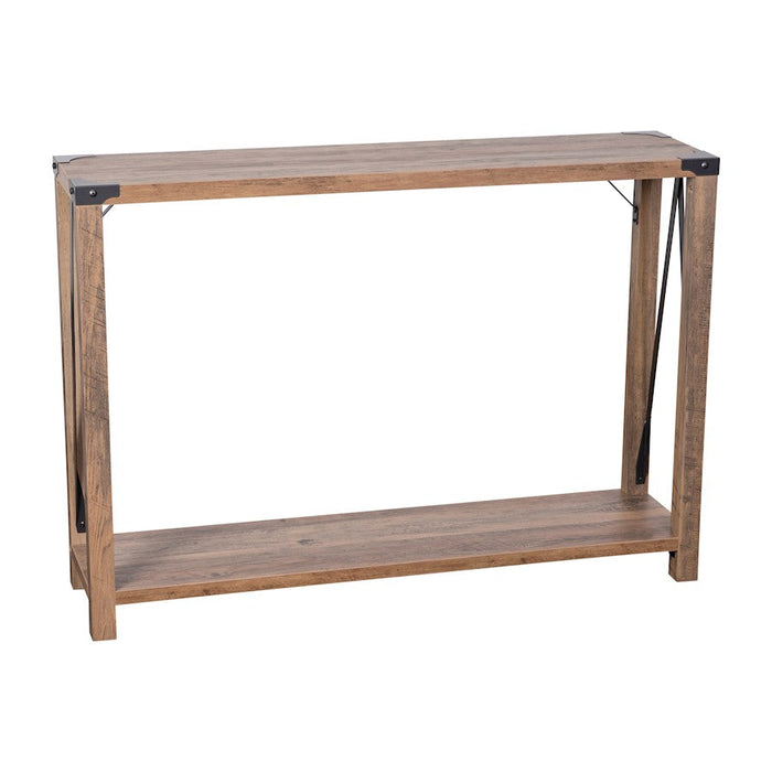 Flash Wyatt 2 Tier Entry Table, Rustic Oak - ZG-038-OAK-GG