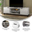 Flash Nelson 70" Storage Tv Stand, Gray