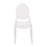 Flash Furniture Revna Crystal Wide Ghost Chairs, Set Of 4, Clear